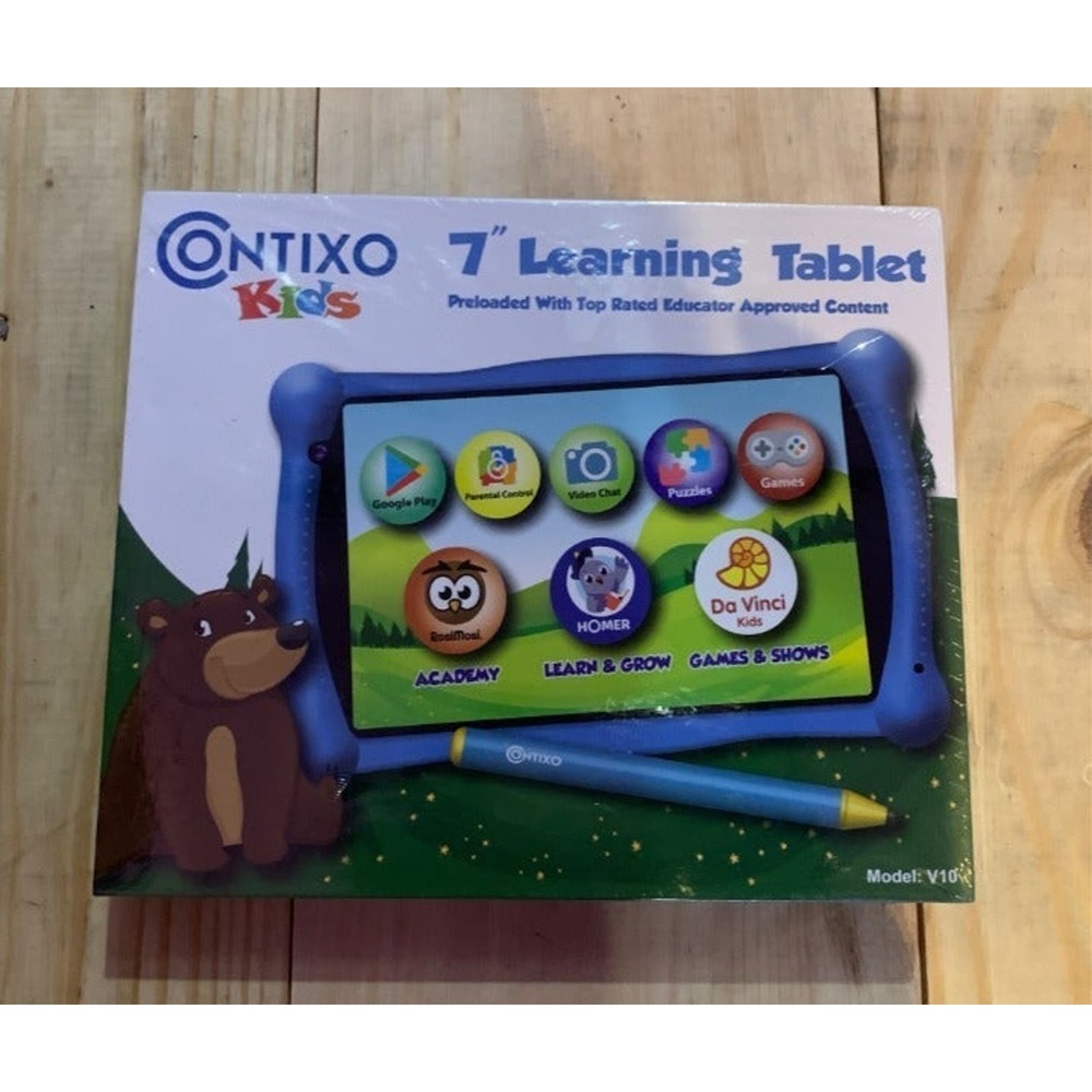 Contixo kids 7" learning tablet V10- blue